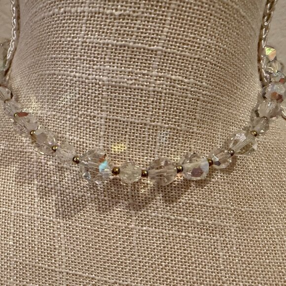 Crystal AB Glass Beaded Choker - Picture 7 of 7